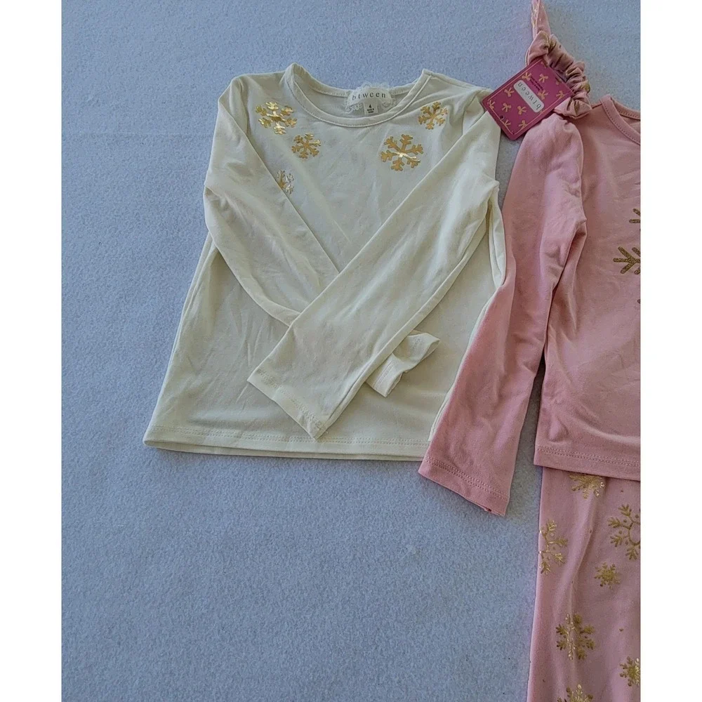 btween girls 4 Piece matching outfit, sweater and leggings with‎ scrunch Sz 4